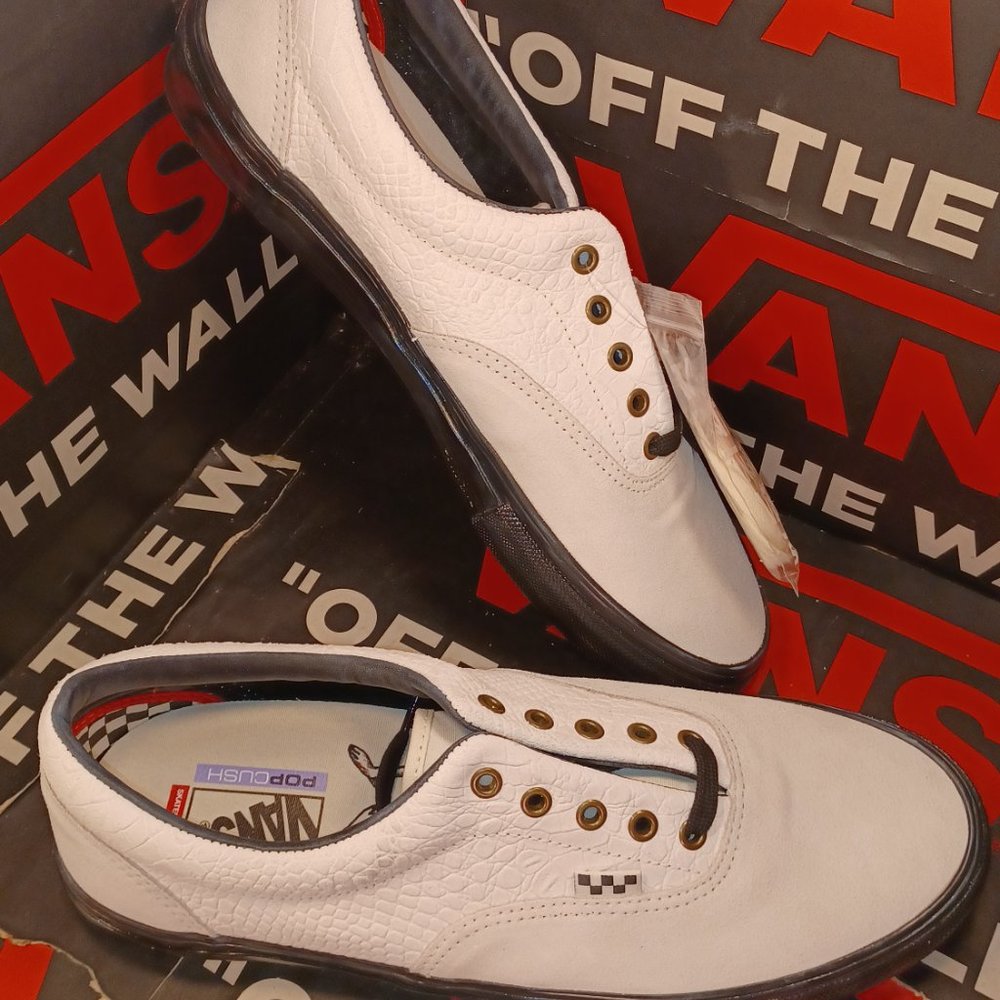 Vans Men's 3.5/Women's 5 Skate Era Breana Geering Marshmallow Black VN0A5FC93LB